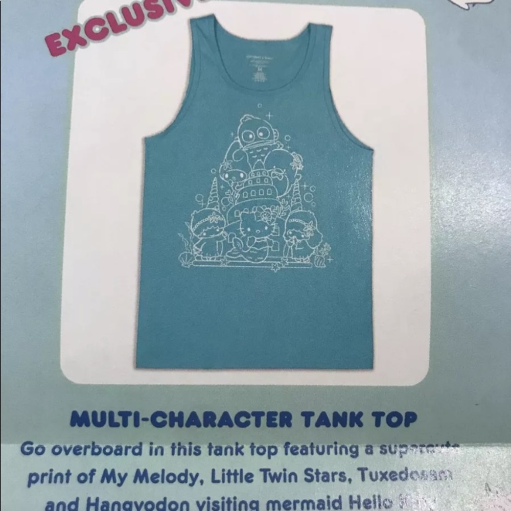 Loot Crate Sanrio Characters mermaid Tank Medium